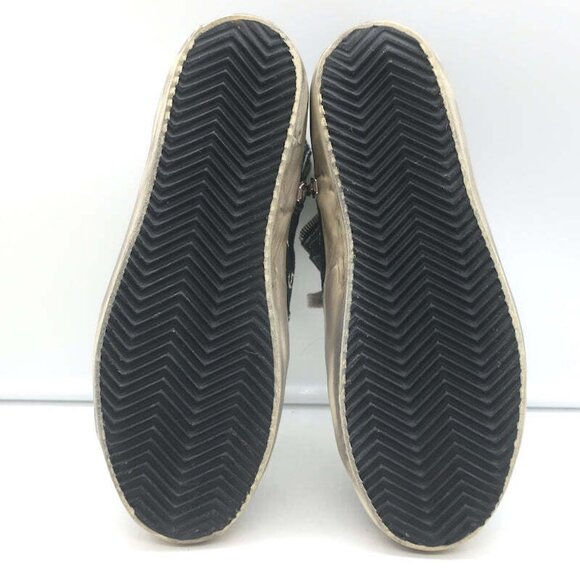 Golden Goose Francy Canvas High Top Sneakers Black with Silver Star Size 36 - Picture 10 of 10